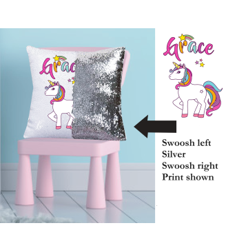Unicorn Magic Cushion  - Custom Print - sold complete with insert